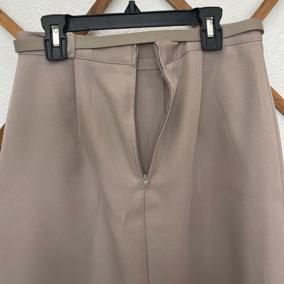 Vintage Midi Tan Dress Skirt SIZE 9/10 - Picture 4 of 6
